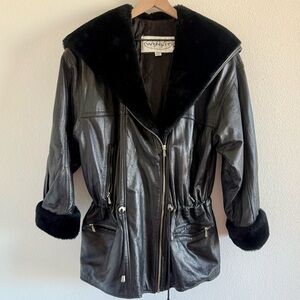 Winlit Vintage Leather Jacket Size Medium